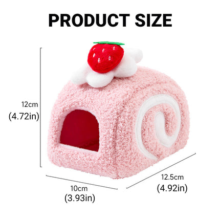 Hamster Cotton Nest Warm Cozy for Small Pets Winter Sleeping Bed Soft Washable