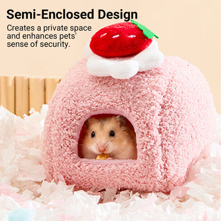 Hamster Cotton Nest Warm Cozy for Small Pets Winter Sleeping Bed Soft Washable