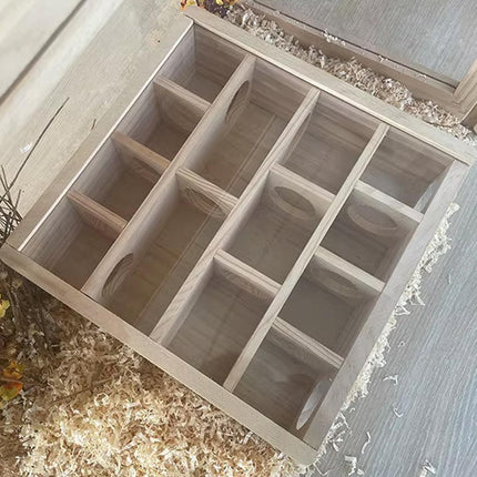 Wooden Hamster Maze Toy Interactive Small Pet Toy for Hamsters and Small Animals