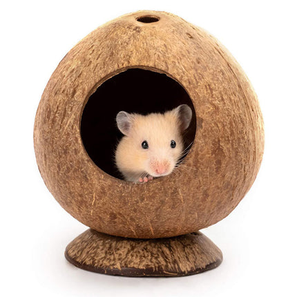 Coconut Hamster Toy Supplies Equipment Nest Warm Winter Space Saving Durable