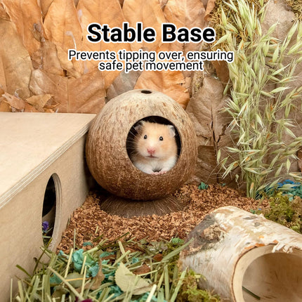 Coconut Hamster Toy Supplies Equipment Nest Warm Winter Space Saving Durable