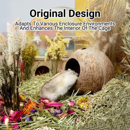 Coconut Hamster Toy Supplies Equipment Nest Warm Winter Space Saving Durable