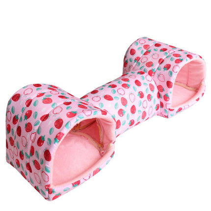 Small Pet Hamster Nest House Cotton Tunnel Comfortable Bedding for Hamsters