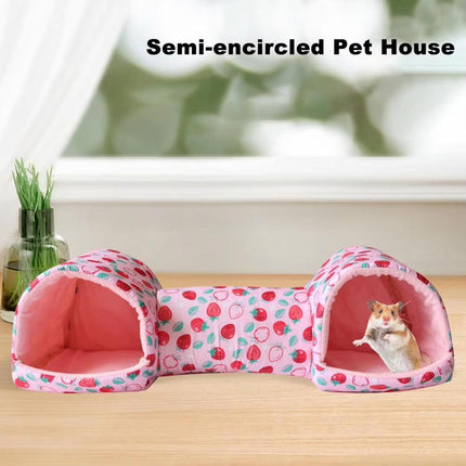 Small Pet Hamster Nest House Cotton Tunnel Comfortable Bedding for Hamsters