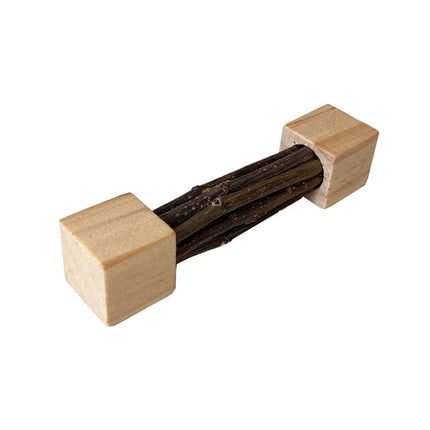Natural Apple Wood Pet Chew Stick Teeth Grinding Toy for Hamster Rabbit