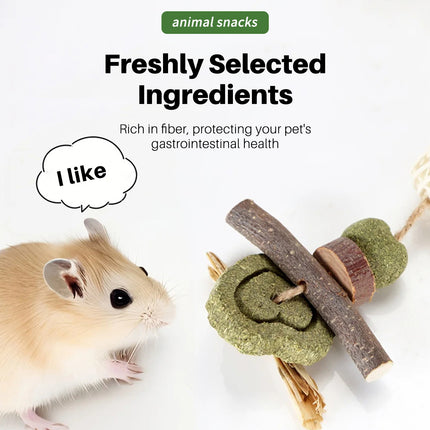 Rabbit Chinchilla Chew Toy Molar Toy Safe Non Toxic Promotes Dental Health