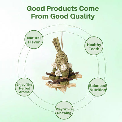 Rabbit Chinchilla Chew Toy Molar Toy Safe Non Toxic Promotes Dental Health