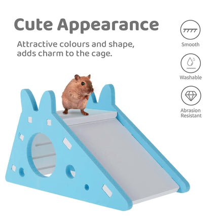 Hamster Toy House with Slide Small Pet Habitat Nest Non Toxic for Hamsters Play