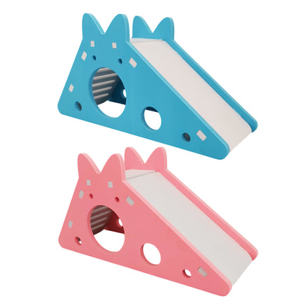 Hamster Toy House with Slide Small Pet Habitat Nest Non Toxic for Hamsters Play