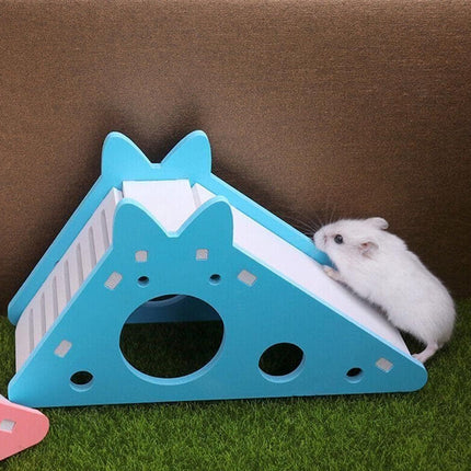 Hamster Toy House with Slide Small Pet Habitat Nest Non Toxic for Hamsters Play
