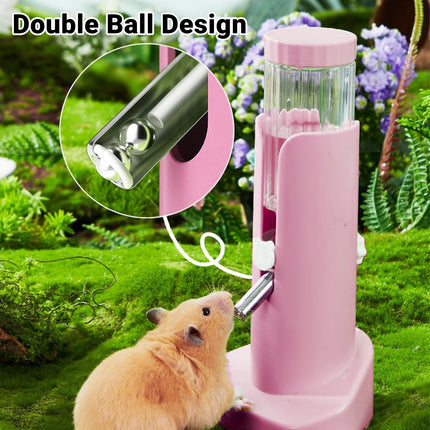 Hamster Water Dispenser Kettle Large Leak Proof Bracket Pet Drinking Supplies
