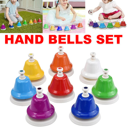 Orff Percussion Instruments Tone Bell 8 Note Class Bell Mouse Kids Music Toy  ﻿