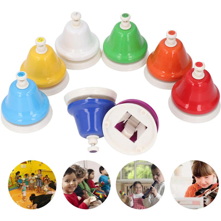 Orff Percussion Instruments Tone Bell 8 Note Class Bell Mouse Kids Music Toy  ﻿