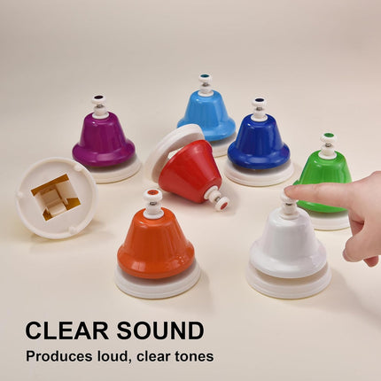 Orff Percussion Instruments Tone Bell 8 Note Class Bell Mouse Kids Music Toy  ﻿