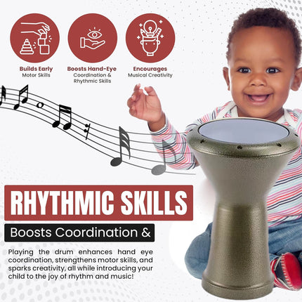 African Drum Belly Dance Hand Drum Arabic Drum Accompaniment Instrument Durable