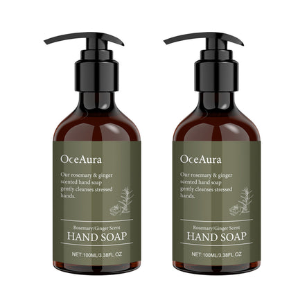 2pcs Rosemary Ginger Hand Sanitizer Easy Rinsing Antibacterial for Hand Hygiene