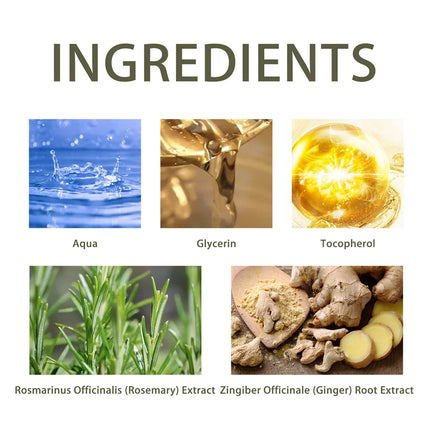 2pcs Rosemary Ginger Hand Sanitizer Easy Rinsing Antibacterial for Hand Hygiene