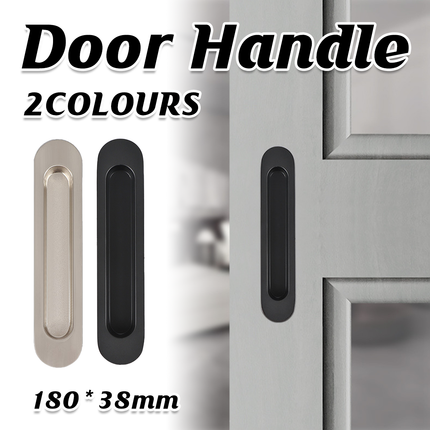 Sliding Door Handle Hidden Pull Wooden Closet Balcony Bathroom Kitchen Embedded