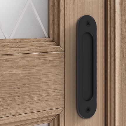 Sliding Door Handle Hidden Pull Wooden Closet Balcony Bathroom Kitchen Embedded