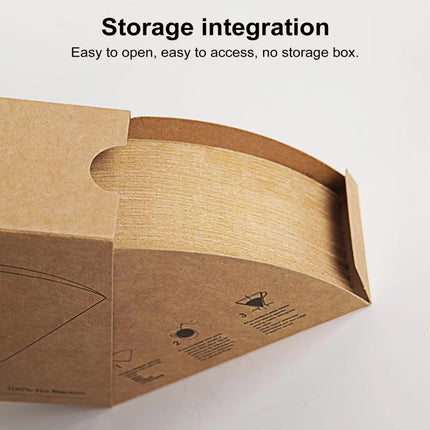 100PCS Coffee Filter Paper Drip Cone Funnel Handmade Filters for Coffee Machine