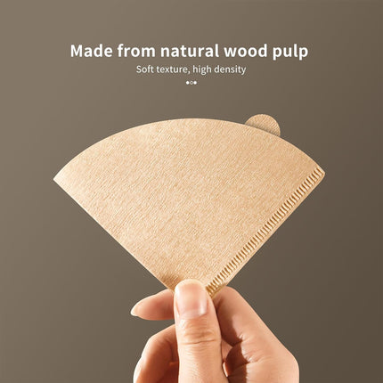 100PCS Coffee Filter Paper Drip Cone Funnel Handmade Filters for Coffee Machine