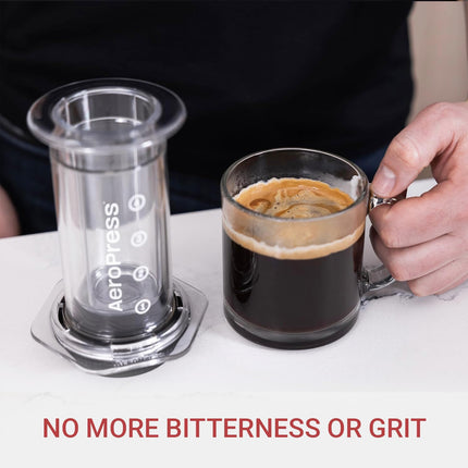Portable Hand Brew Coffee Pot Transparent Outdoor Manual Pressing Machine Travel