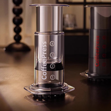 Portable Hand Brew Coffee Pot Transparent Outdoor Manual Pressing Machine Travel