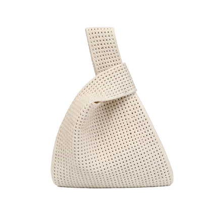 Hollow Knit Knot Handbag Mini Wrist Bag 5 Pack