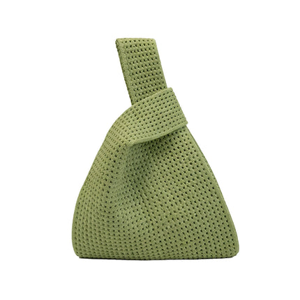 Hollow Knit Knot Handbag Mini Wrist Bag 5 Pack