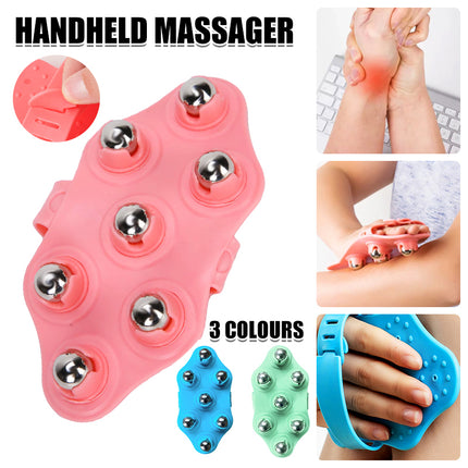 Handheld Massager Seven Trigger Points PVC POM Carbon Steel Ball Relax Muscles