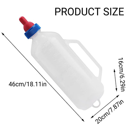 Sheep Lamb Feeding Bottle 1000ml Handheld Nipple Feeder for Livestock Use
