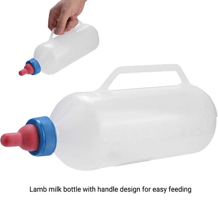 Sheep Lamb Feeding Bottle 1000ml Handheld Nipple Feeder for Livestock Use