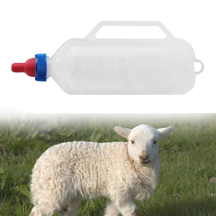 Sheep Lamb Feeding Bottle 1000ml Handheld Nipple Feeder for Livestock Use
