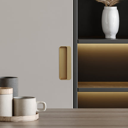 Invisible Cabinet Door Handle Built-in Wardrobe Sliding Door Handle Hidden Pull