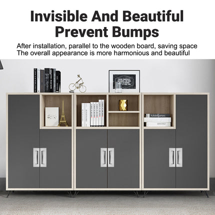 Stainless Steel Hidden Handle Cabinet Drawer Concealed Pull Built In Invisible
