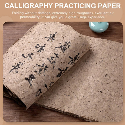 50 Sheets Handmade Mulberry Paper Traditional Craft for Calligraphy Painting