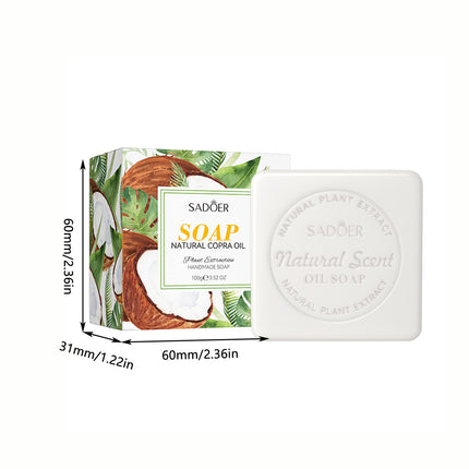 5pcs Plant based Fruit Soap Cleaning Handmade Soap for Body Face Skin Daily Use