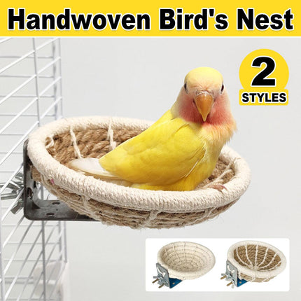 Birds Nest Parrot Straw Nest for Small Animal Nesting Material Bedding