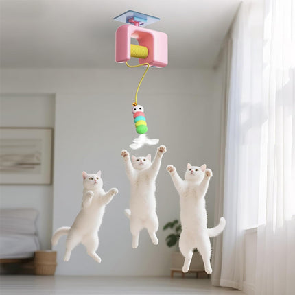 Hanging Automatic Cat Toy Adjustable Self Play Interactive for Cats Kitten Use