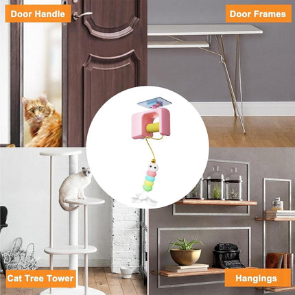 Hanging Automatic Cat Toy Adjustable Self Play Interactive for Cats Kitten Use