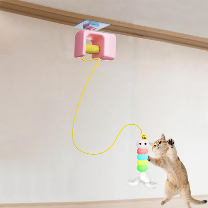 Hanging Automatic Cat Toy Adjustable Self Play Interactive for Cats Kitten Use