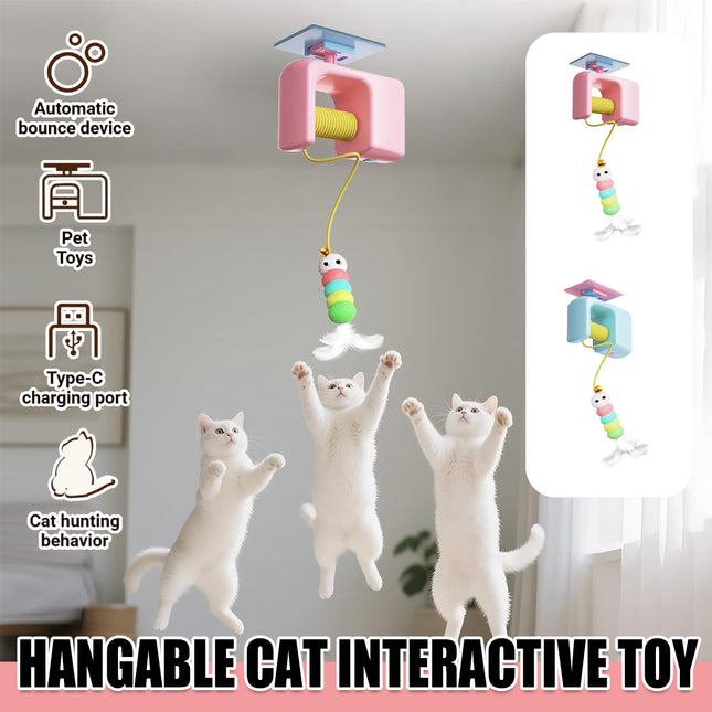 Hanging Automatic Cat Toy Adjustable Self Play Interactive for Cats Kitten Use