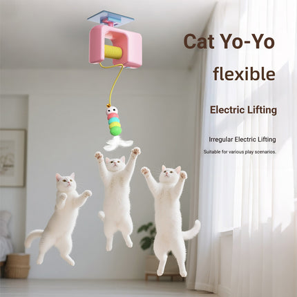 Hanging Automatic Cat Toy Adjustable Self Play Interactive for Cats Kitten Use