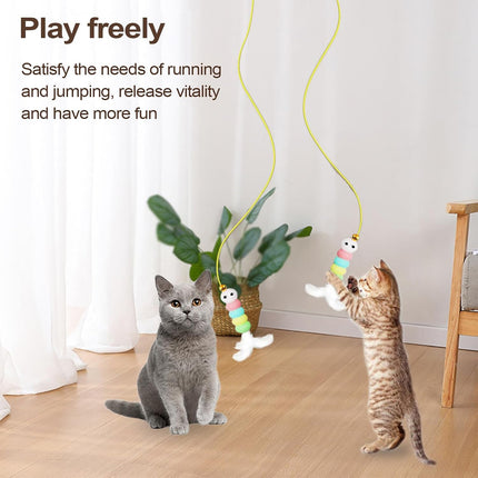 Hanging Automatic Cat Toy Adjustable Self Play Interactive for Cats Kitten Use