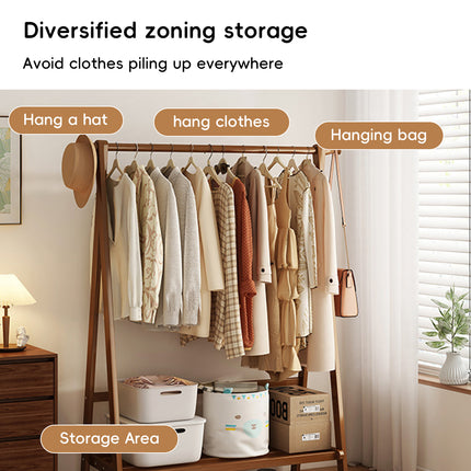 Simple Floor-Standing Coat Rack Bedroom Home Use Entryway Hallway Space Saving