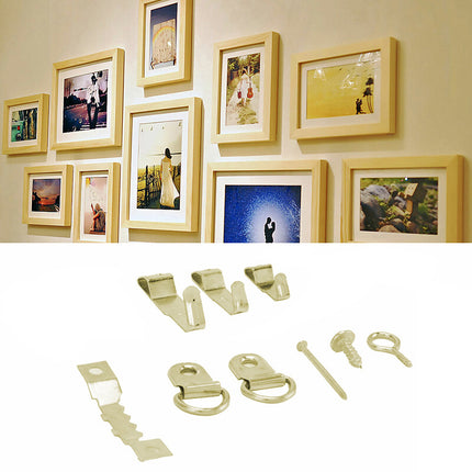 Picture Hanging Kit Wall Frame Tools Level Ruler or Hooks Nails Wire Accessories