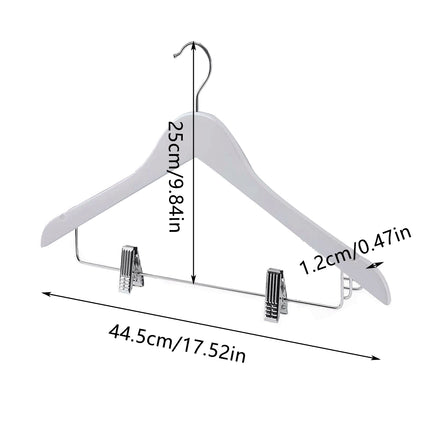 10PCS Quality Hanger Seamless Non-slip Clothes Bracing Storage Skirt Hangers