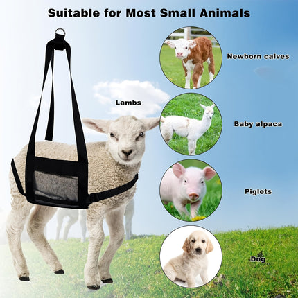 Animal Weighing Bag Hanging Scale Sling Livestock Pet Harness Straps for Farm