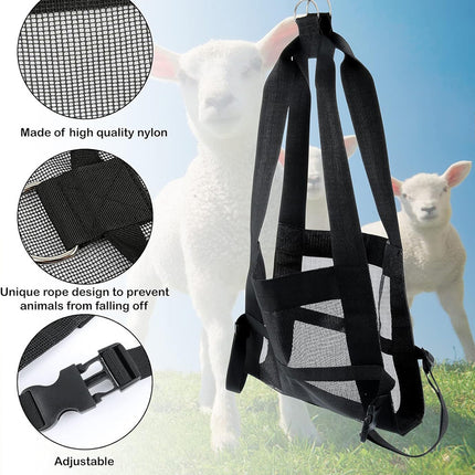 Animal Weighing Bag Hanging Scale Sling Livestock Pet Harness Straps for Farm