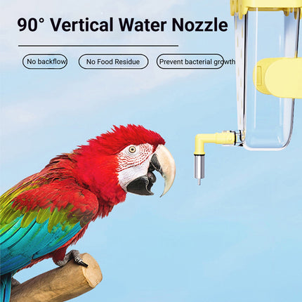 Parrot Cute Automatic Hanging Trigger Water Feeder Bird Cage Drinker Safe